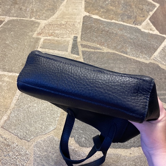 Pebbled Black Small Juliette Tote Bag - Picture 7 of 12